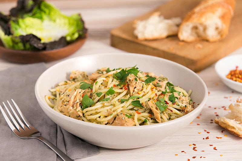 Bowl of Spaghetti with Tuna