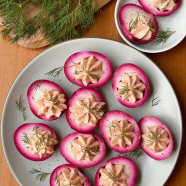Beet Pickled & Deviled Eggs
