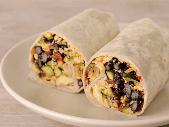 Vegetarian Breakfast Burrito