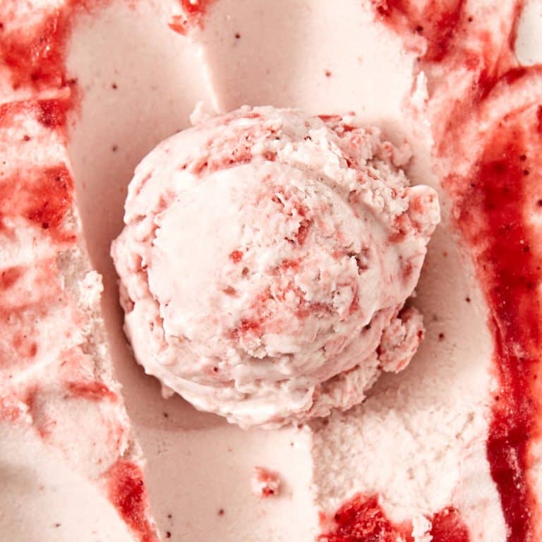 Strawberry Swirl Coconut Ice Cream Product