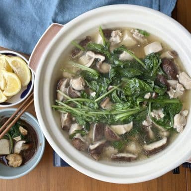 Mizutaki (Hot Pot) with Heritage Greens 
