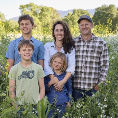 Jenna And Amon Muller, Together With Their Farm Kids At Full Belly Farm
