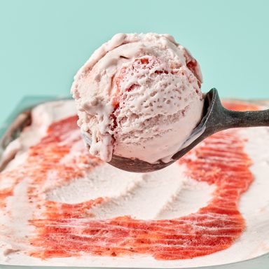 Strawberry Swirl Ice Cream Editorial Social