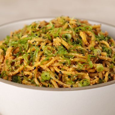 Tofugarlicnoodles Catering Plated