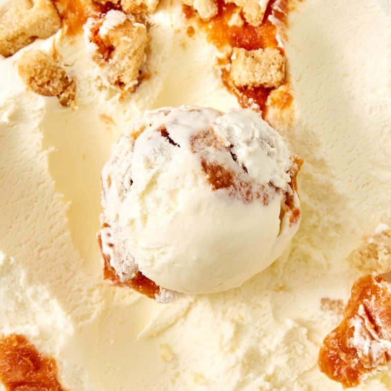Peach Cobbler Ice Cream Product