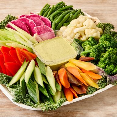 Vegetable Crudite In Compostable Platter